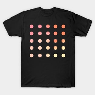 Back to School Pink and Coral Gradient Circles Planner T-Shirt